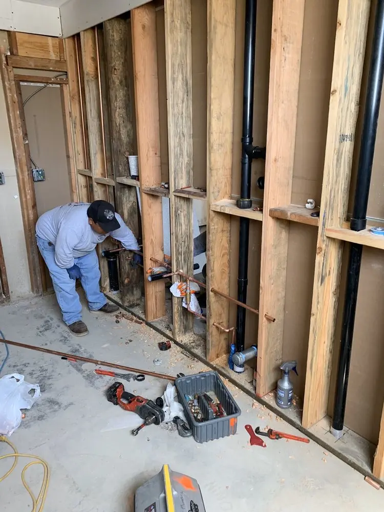 Commercial rough-in plumbing for Gas Line Repair in Eagle Point